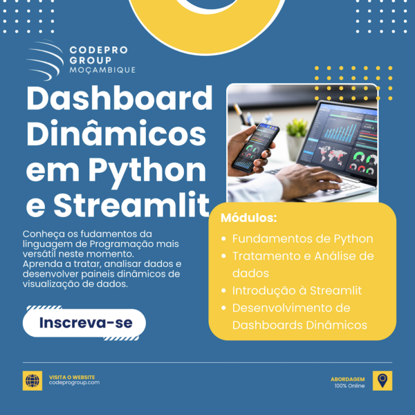 Dashboard Dinâmicos em Python e Streamlit